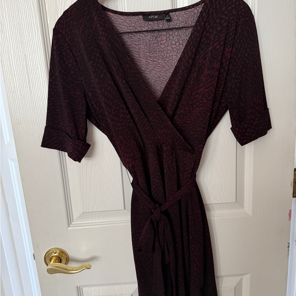 Apt. 9 Maroon Patterned Dress